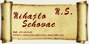 Mihajlo Šehovac vizit kartica